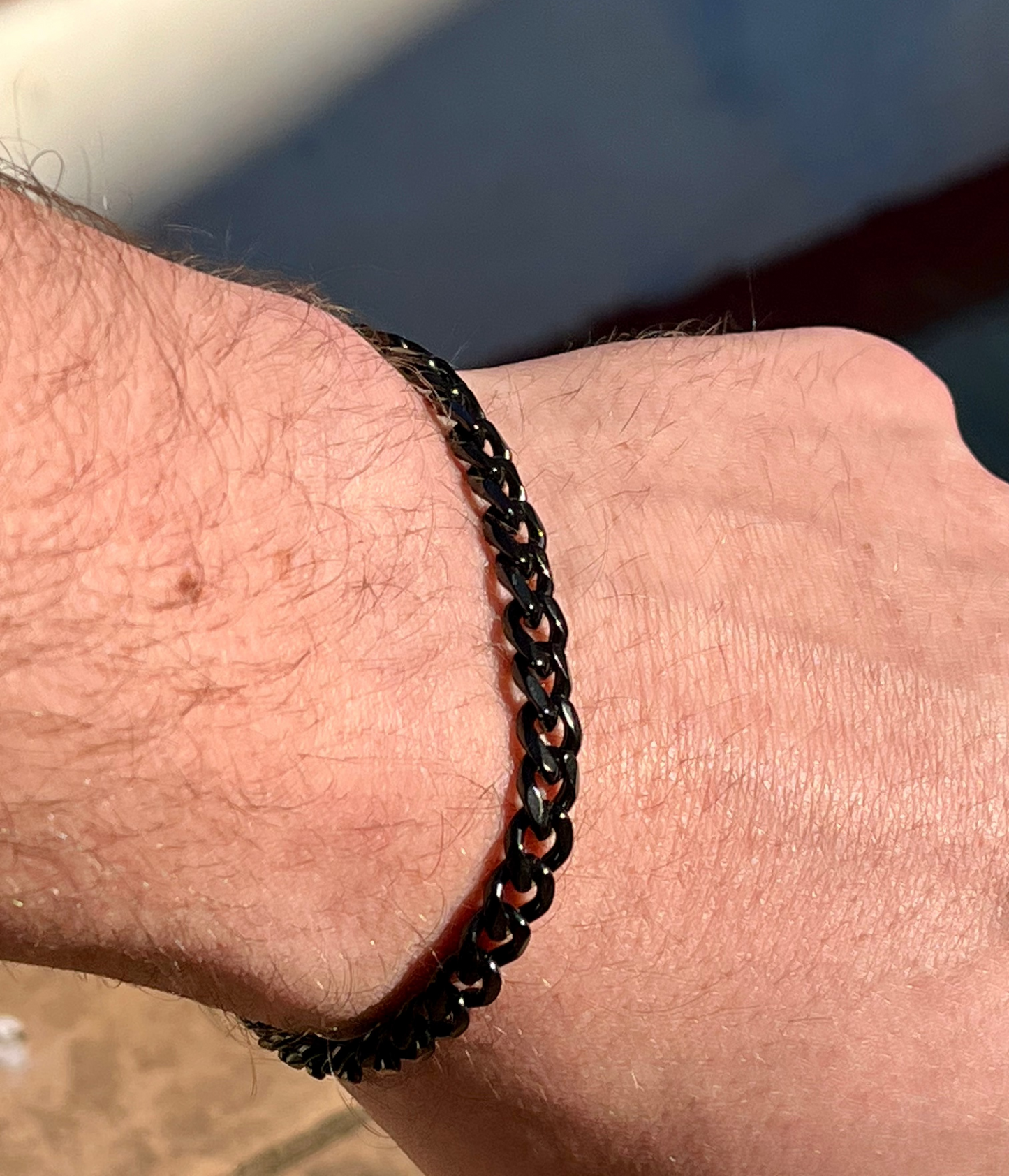 Pulsera de Eslabones de Ónix